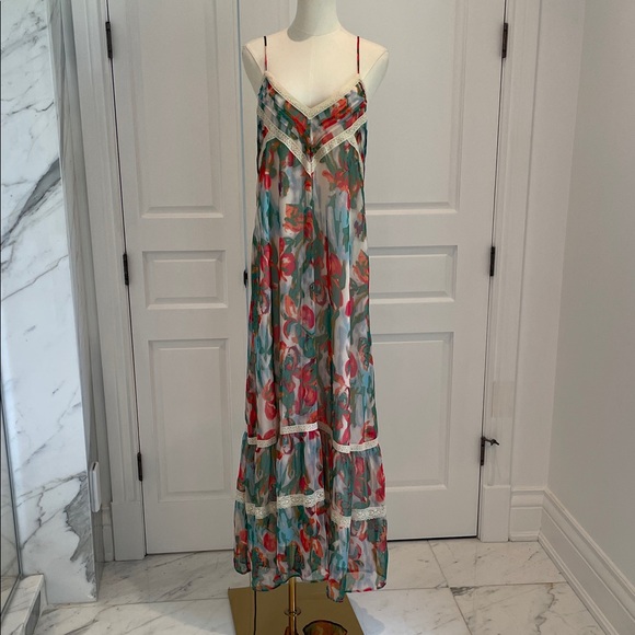 Adelyn Rae Multicolor Floral Maxi Dress - Picture 1 of 6